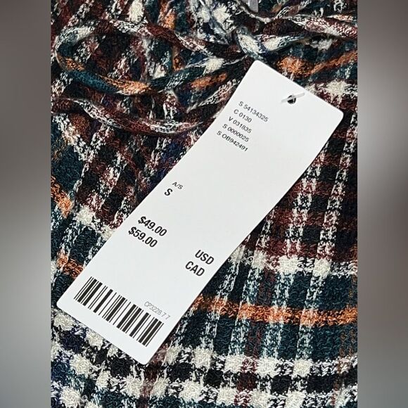 Urban Outfitters preppy  brown & black plaid weave dress NWT Size Small - Picture 6 of 6